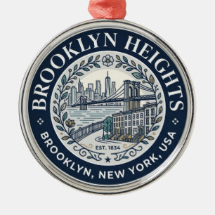Brooklyn Heights, Brooklyn, New York, USA USA Metalen Ornament