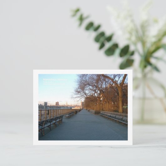 Brooklyn Heights Esplanade Briefkaart (Staand voorkant)