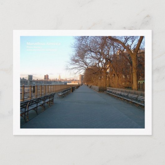 Brooklyn Heights Esplanade Briefkaart (Voorkant)