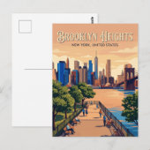Brooklyn Heights New York (staat) Briefkaart (Voorkant / Achterkant)