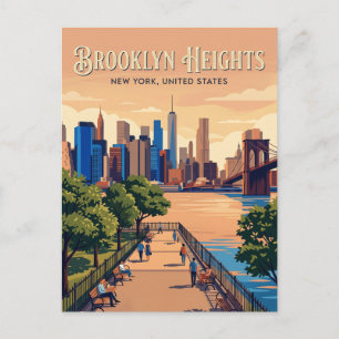 Brooklyn Heights New York (staat) Briefkaart