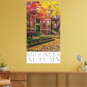 Brooklyn herfst canvasprint canvas afdruk (Insitu (Woonkamer))
