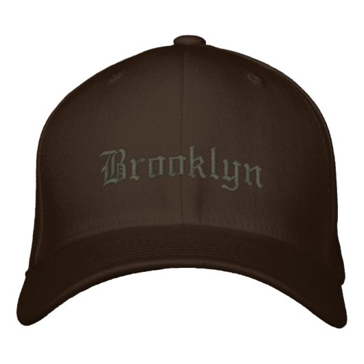 Brooklyn honkbalpet geborduurde pet (Voorkant)