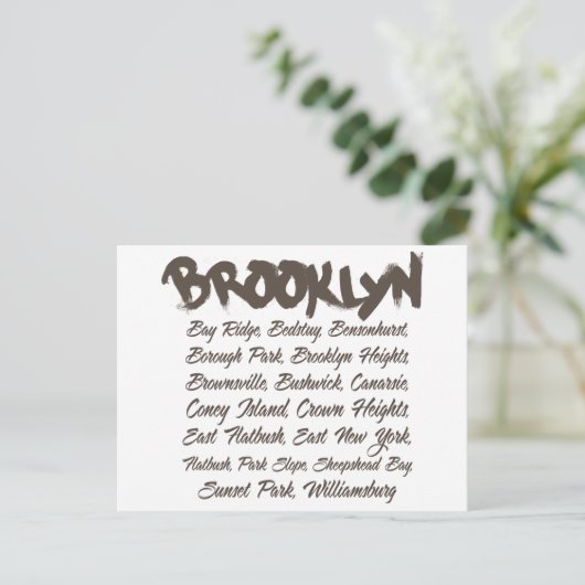 Brooklyn Hoods Briefkaart (Staand voorkant)