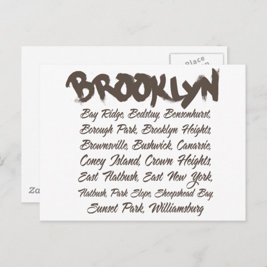 Brooklyn Hoods Briefkaart (Voorkant / Achterkant)
