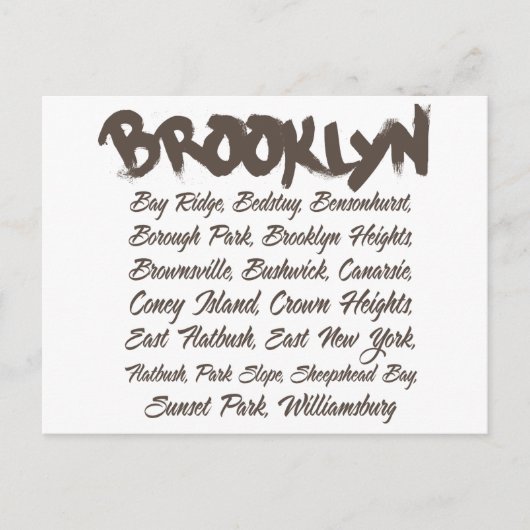 Brooklyn Hoods Briefkaart (Voorkant)