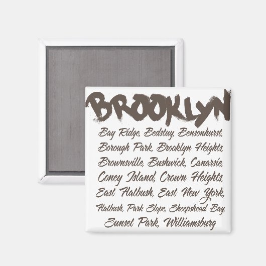 Brooklyn Hoods Magneet (Voorkant / Achterkant)