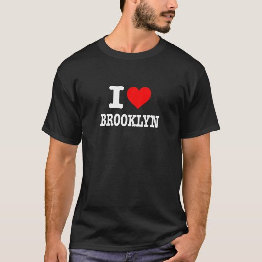 Brooklyn - ik Heart Brooklyn - ik hou van Brooklyn T-shirt (Voorkant)