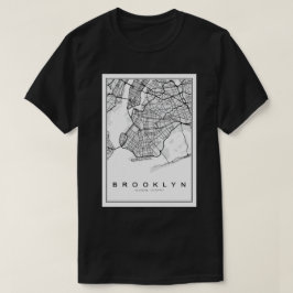 Brooklyn Illustratie Kaart T-shirt