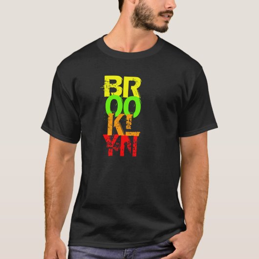 Brooklyn in kleuren t-shirt (Voorkant)