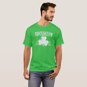 Brooklyn Irish St Patricks Day Shamrock Lucky Broo T-shirt (Voorkant volledig)