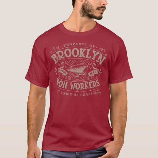 Brooklyn Iron Workers  T-shirt (Voorkant)