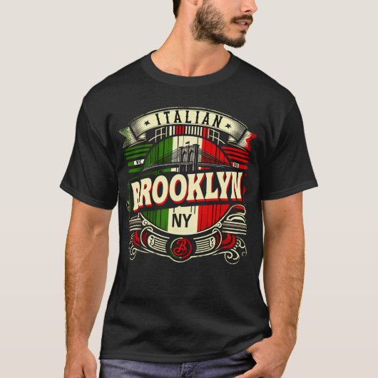 Brooklyn Italiaans T-shirt (Voorkant)