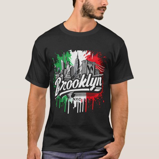 Brooklyn Italiaans T-shirt (Voorkant)