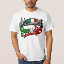 Brooklyn Italiaanse retro stijl T-shirt
