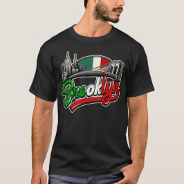 Brooklyn Italiaanse retro stijl T-shirt