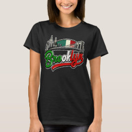 Brooklyn Italiaanse retro stijl T-shirt