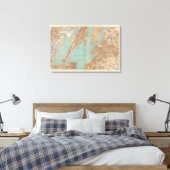 Brooklyn, Jersey City en Hoboken Canvas Afdruk (Insitu (Slaapkamer))