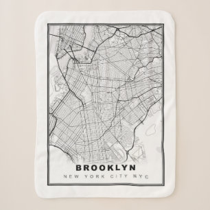 Brooklyn Kaart Sherpa Deken