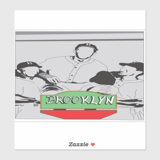 Brooklyn Kleedkamer Sticker (Vel)