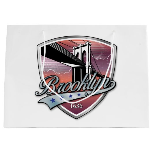 Brooklyn Logo Design Groot Cadeauzakje (Voorkant)
