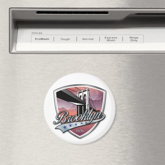 Brooklyn Logo Design Magneet (Insitu (Vaatwasser))