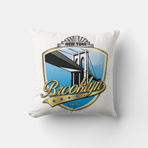 Brooklyn Logo Design Pillow Kussen