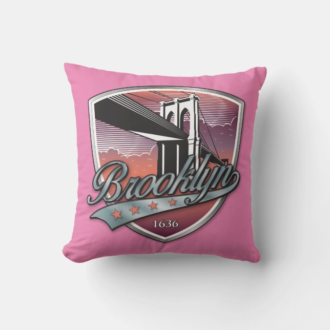 Brooklyn Logo Design Pillow Kussen (Voorkant)