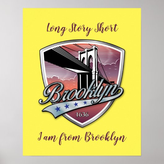 Brooklyn Logo Design Poster (Voorkant)