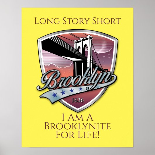 Brooklyn Logo Design Poster (Voorkant)