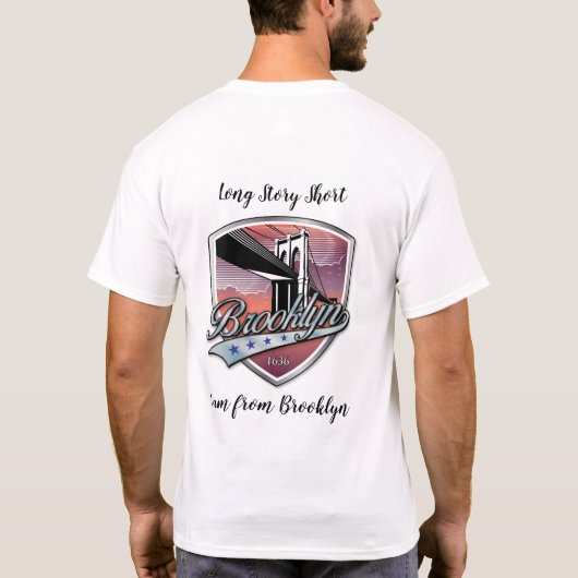 Brooklyn Logo Design T-shirt (Achterkant)