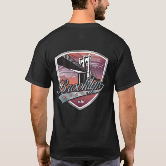 Brooklyn Logo Design T-shirt (Achterkant)