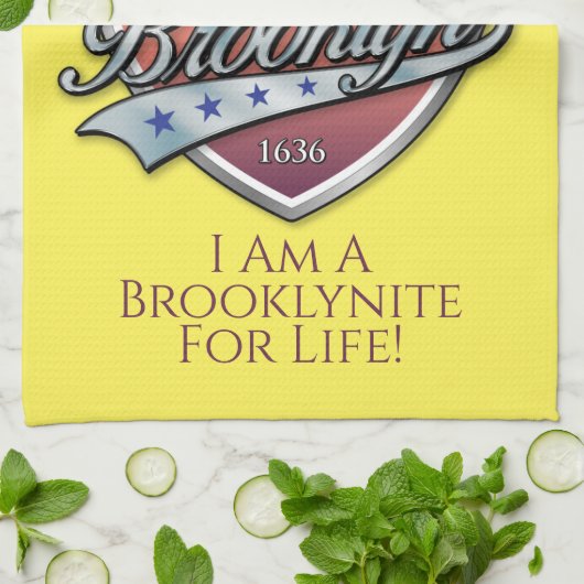 Brooklyn Logo Design Theedoek (Gevouwen)