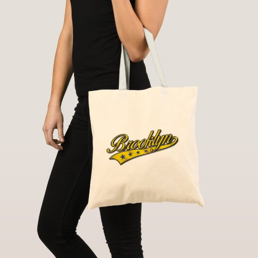 Brooklyn Logo Gold Embossed Tote Bag (Voorkant (product))