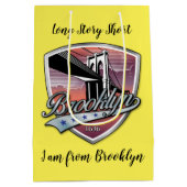 Brooklyn Logo Ontwerp Medium Cadeauzakje (Achterkant)