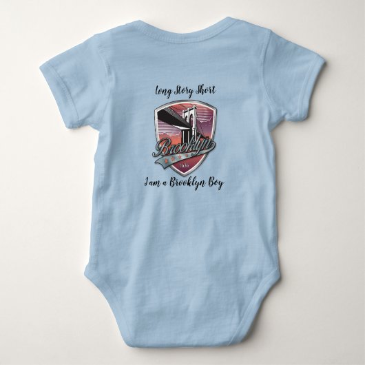 Brooklyn Logo Ontwerp Romper (Achterkant)