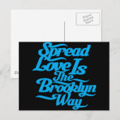 Brooklyn Love Blue Briefkaart (Voorkant / Achterkant)