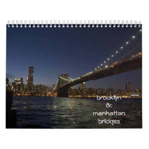 Brooklyn & manhattan bridges kalender