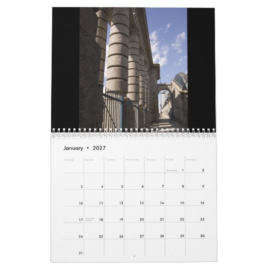 Brooklyn & manhattan bridges kalender (Jan 2027)