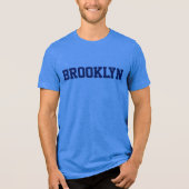 BROOKLYN MANNEN SHIRT - BLAUW (Voorkant)