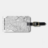 Brooklyn Map Bagagelabel (Voorkant horizontaal)