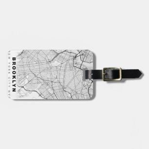 Brooklyn Map Bagagelabel