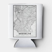 Brooklyn Map Blikjeskoeler (Voorkant)
