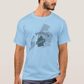 Brooklyn Map - Blue/Grey T-shirt (Voorkant)
