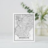 Brooklyn Map Feestdagenkaart (Staand voorkant)
