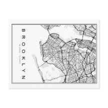 Brooklyn Map Illustratie