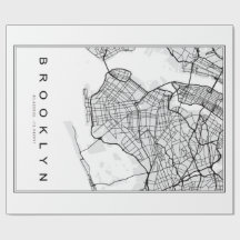 Brooklyn Map Illustratie