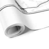 Brooklyn Map Illustratie Cadeaupapier (Rol Hoek)