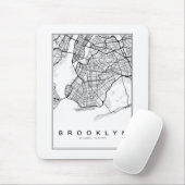 Brooklyn Map Illustratie Muismat (Met muis)