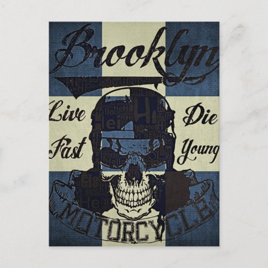 Brooklyn Motorcycle Club Briefkaart (Voorkant)